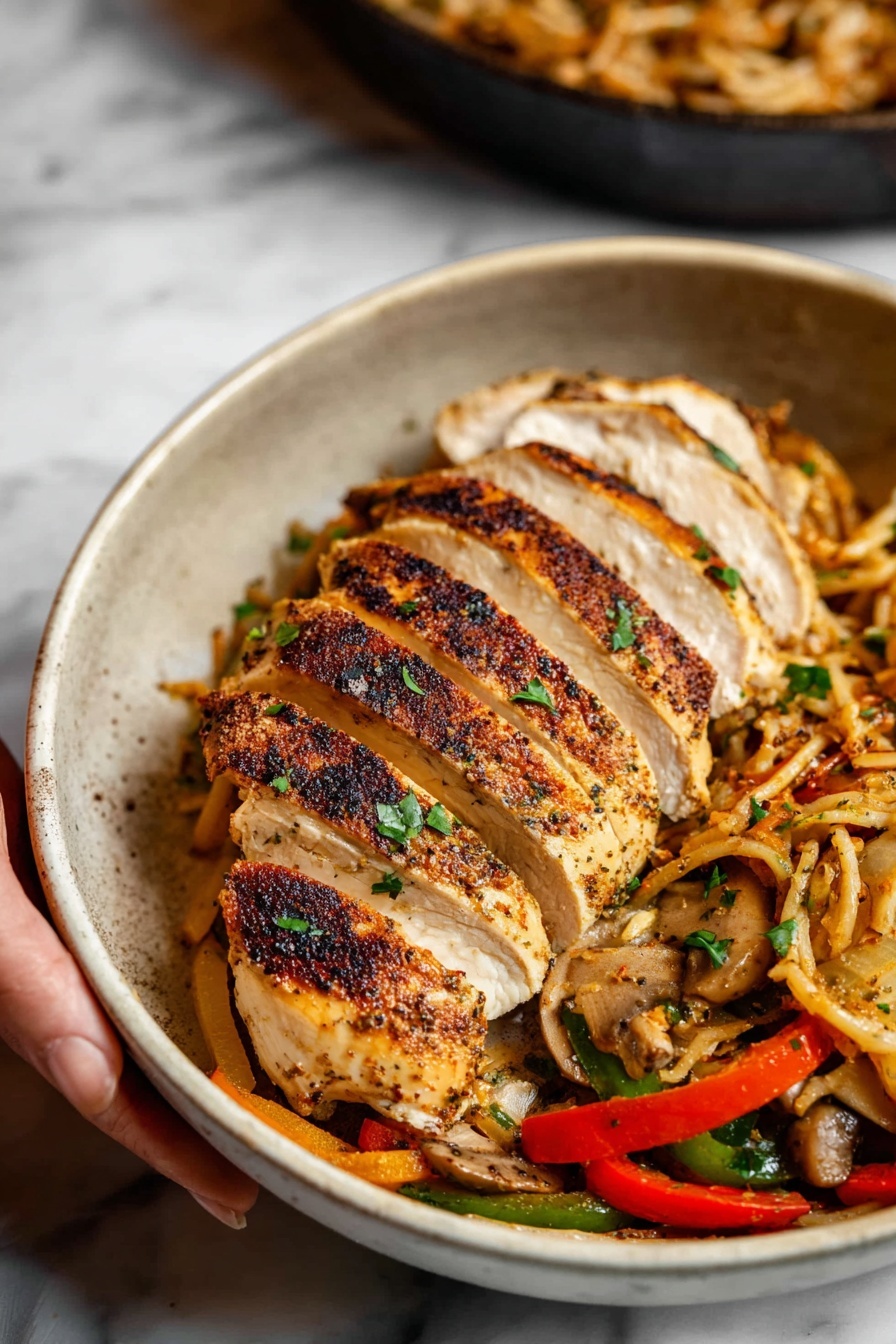 Creamy Cajun Chicken Pasta - Serving Suggestion