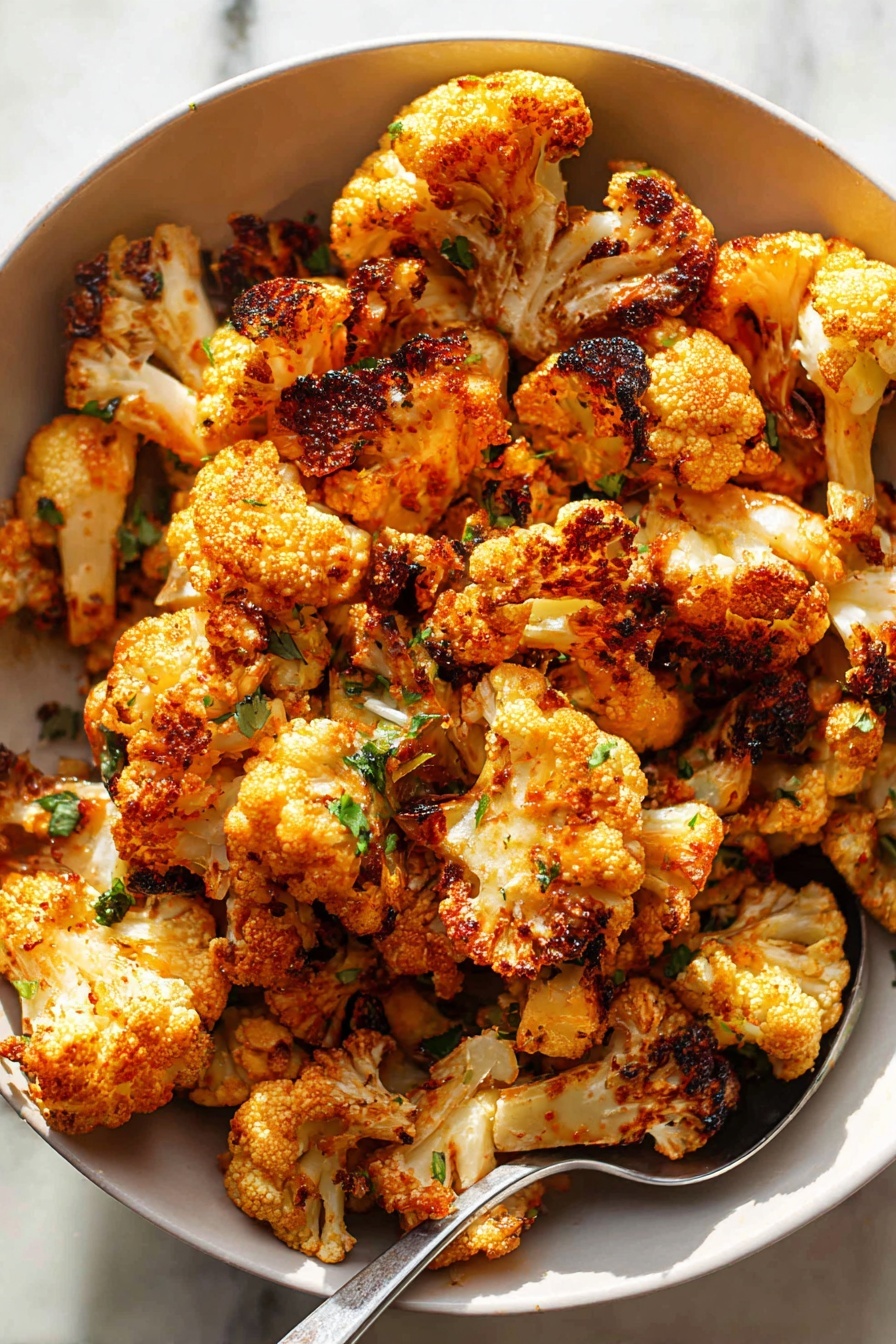 garlic parmesan cauliflower - Serving Suggestion