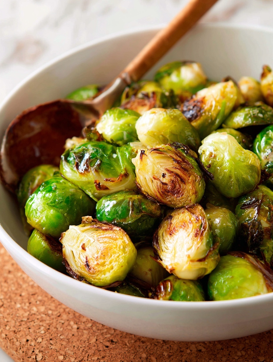 maple roasted Brussels sprouts - Serving Suggestion
