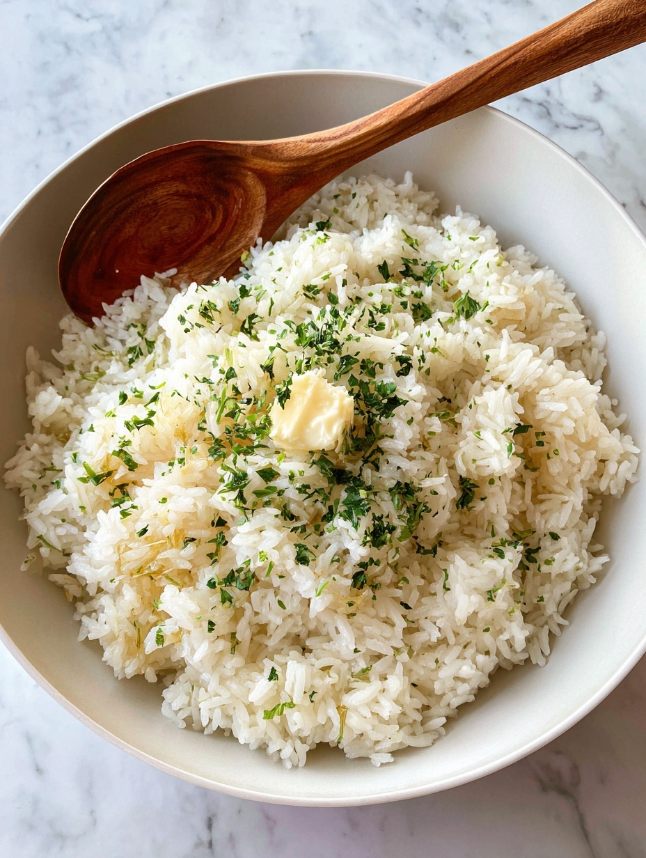 buttery seasoned rice - Serving Suggestion