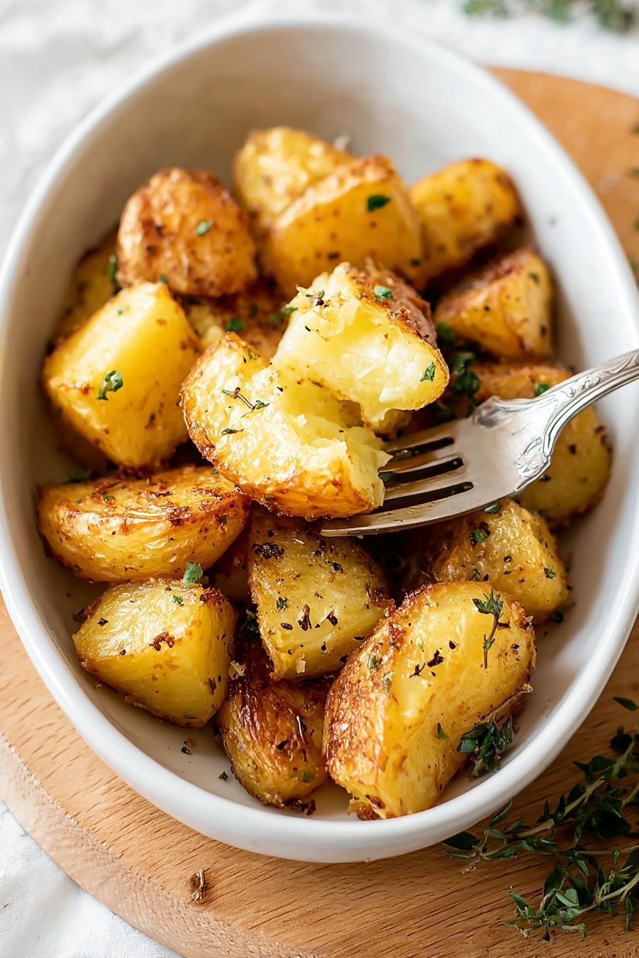 crispy roasted potatoes - Serving Suggestion